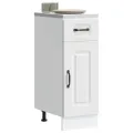 Armoire de cuisine Kalmar blanc bois d'ingénierie