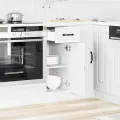 Armoire de cuisine Kalmar blanc bois d'ingénierie