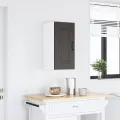 Armoire murale de cuisine Kalmar noir bois d'ingénierie