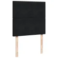  Cadre de lit ottoman avec matelas noir 160x200 cm velours