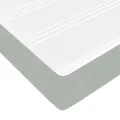 Cadre de lit ottoman avec matelas gris clair 80x200 cm velours