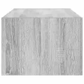 Meuble TV avec lumières LED sonoma gris 100X35,5x25 cm