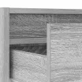 Meuble TV avec lumières LED sonoma gris 100X35,5x25 cm