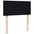  Cadre de lit ottoman avec matelas noir 160x200 cm tissu