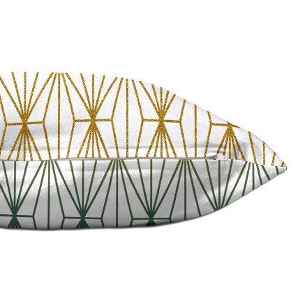 Kussenhoes HappyFriday Blanc Foliage mint Multicolour 2 Onderdelen 2