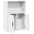 Bibliothèque blanc 60x24x85 cm bois d'ingénierie