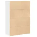 Bibliothèque blanc 60x24x85 cm bois d'ingénierie