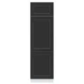 Armoire de cuisine Kalmar noir bois d'ingénierie