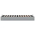 Cadre de lit ottoman sans matelas gris clair 80x200 cm tissu