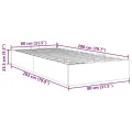Cadre de lit ottoman sans matelas gris clair 80x200 cm tissu