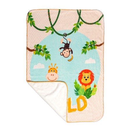 Couverture HappyFriday Mr Fox Wild Multicouleur Microfibre 110 x 140 c