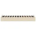 Cadre de lit ottoman sans matelas crème 80x200 cm tissu