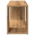 Meuble TV chêne artisanal 80x24x32 cm bois d'ingénierie