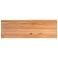 Table à manger marron clair bois de chêne massif rectangulaire