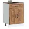 Armoire de cuisine Kalmar vieux bois bois d'ingénierie