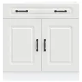 Armoire de cuisine Kalmar blanc bois d'ingénierie