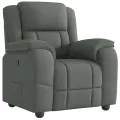 Fauteuil inclinable Gris foncé Tissu