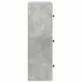 Bibliothèque gris béton 40x24x77 cm bois d'ingénierie