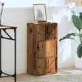 Bibliothèque vieux bois 40x24x77 cm bois d'ingénierie