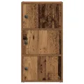 Bibliothèque vieux bois 40x24x77 cm bois d'ingénierie