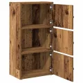 Bibliothèque vieux bois 40x24x77 cm bois d'ingénierie