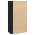 Bibliothèque chêne noir 40x24x77 cm bois d'ingénierie