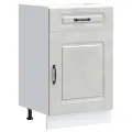 Armoire de cuisine Kalmar gris béton bois d'ingénierie