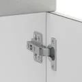 Armoire de cuisine Kalmar gris béton bois d'ingénierie