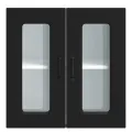 Armoire murale de cuisine avec porte en verre Kalmar noir
