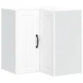 Armoire d'angle murale de cuisine Lucca blanc bois d'ingénierie