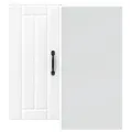 Armoire d'angle murale de cuisine Lucca blanc bois d'ingénierie