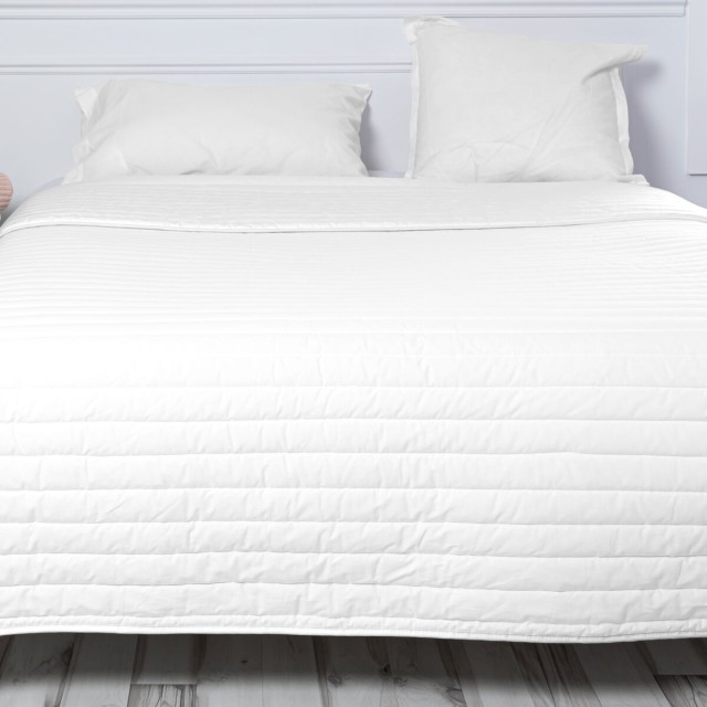 Bedspread (quilt) HappyFriday Basic Dash White 240 x 260 cm