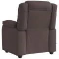 Fauteuil de massage inclinable Marron foncé Tissu