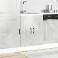 Meuble bas pour évier Kalmar gris béton bois d'ingénierie