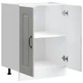 Meuble bas pour évier Kalmar gris béton bois d'ingénierie