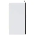 Armoire murale de cuisine avec porte en verre Lucca noir