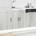 Meuble bas pour évier Kalmar sonoma gris bois d'ingénierie