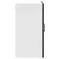 Armoire murale de cuisine Kalmar noir bois d'ingénierie