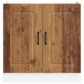Meuble bas pour évier Kalmar noir 80x46x81,5 cm bois ingénierie