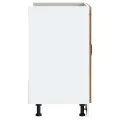 Meuble bas pour évier Kalmar noir 80x46x81,5 cm bois ingénierie