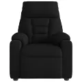 Fauteuil de massage inclinable Noir Tissu