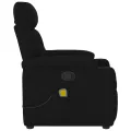 Fauteuil de massage inclinable Noir Tissu