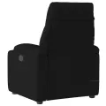 Fauteuil de massage inclinable Noir Tissu