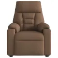 Fauteuil de massage inclinable Marron Tissu