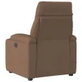 Fauteuil de massage inclinable Marron Tissu