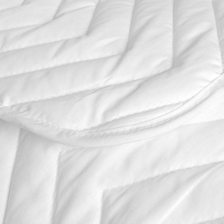 Bedspread (quilt) HappyFriday Arista White 270 x 260 cm 2