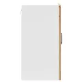 Armoire murale de cuisine avec porte en verre Kalmar vieux bois