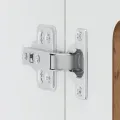 Armoire murale de cuisine avec porte en verre Kalmar vieux bois