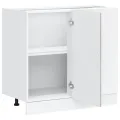 Armoire de cuisine Kalmar gris béton bois d'ingénierie