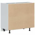 Armoire de cuisine Kalmar gris béton bois d'ingénierie